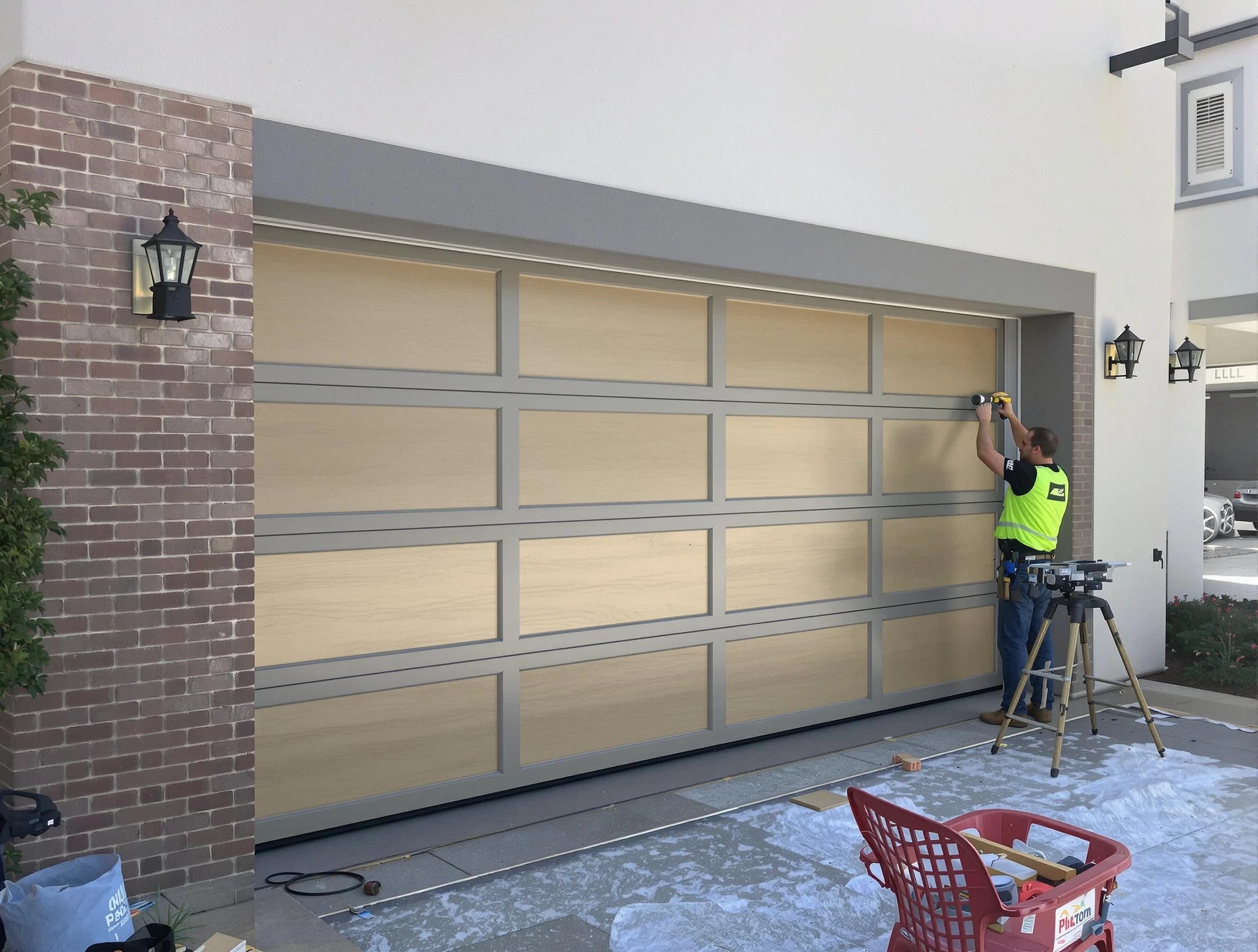 Garage door replacement service by Belvedere Park Garage Door Repair in Belvedere Park