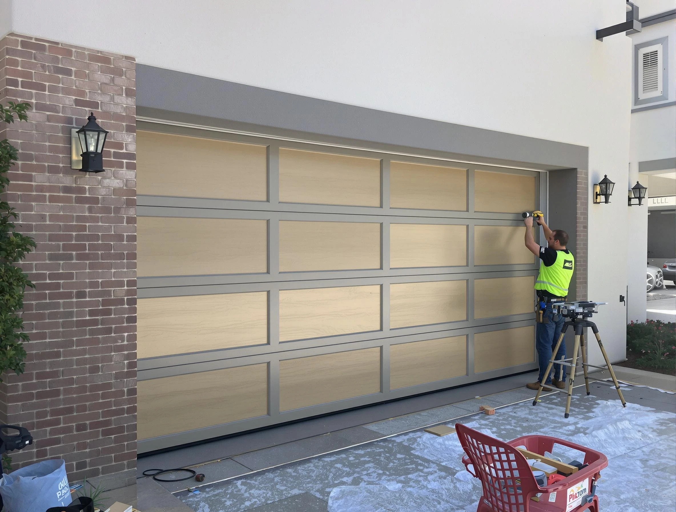 Garage door replacement service by Belvedere Park Garage Door Repair in Belvedere Park